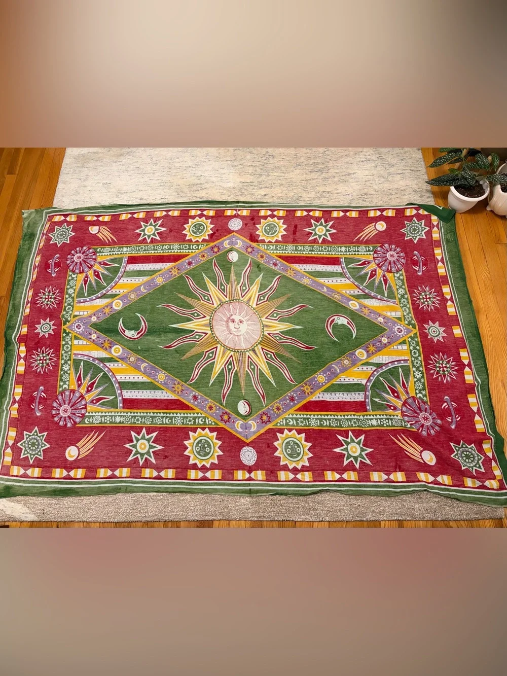 100% Cotton Celestial Sun Tapestry